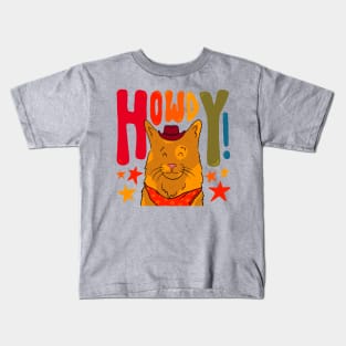 Howdy Cat Kids T-Shirt